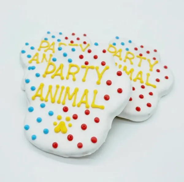 a group of cookies with frosting
